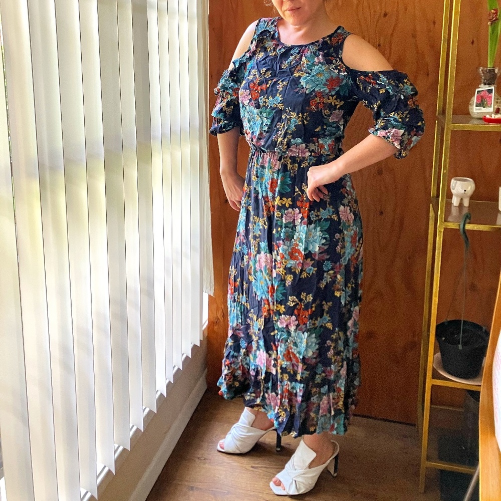 Forever 21 floral long dress